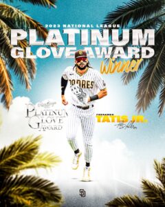 Fernando Tatis Jr 2023 Platinum Glove Winner