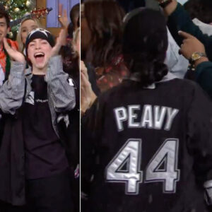Billie Eilish Wears Jake Peavy White Sox Jersey on SNL