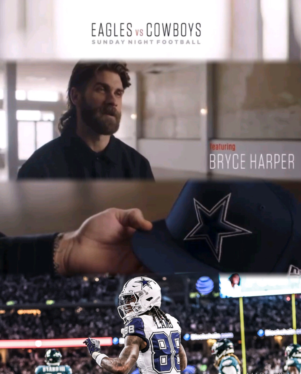 Bryce Harper Eagles and Cowboys Hype Video