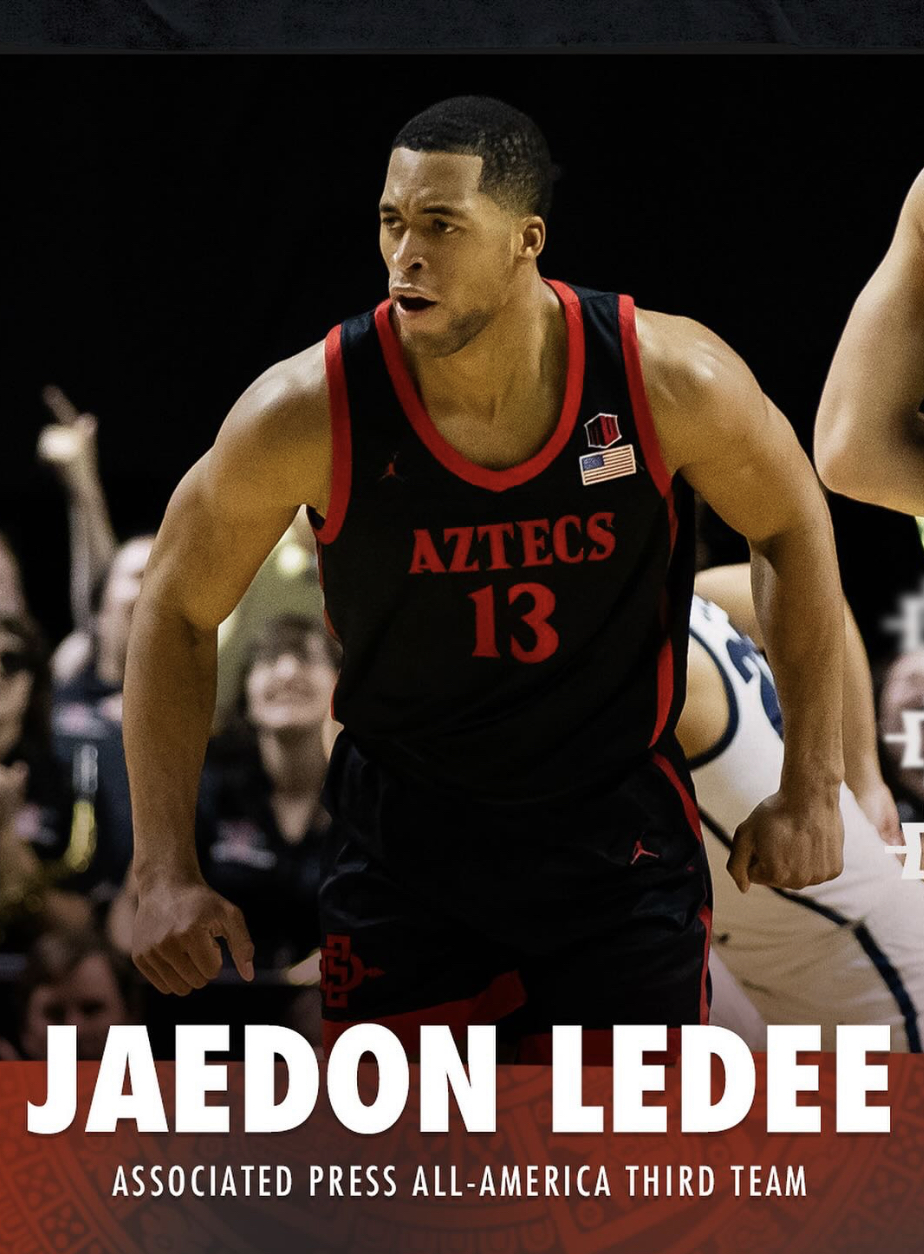 San Diego State Aztec Basketball Star Jaedon LeDee Named To AP All-American Team