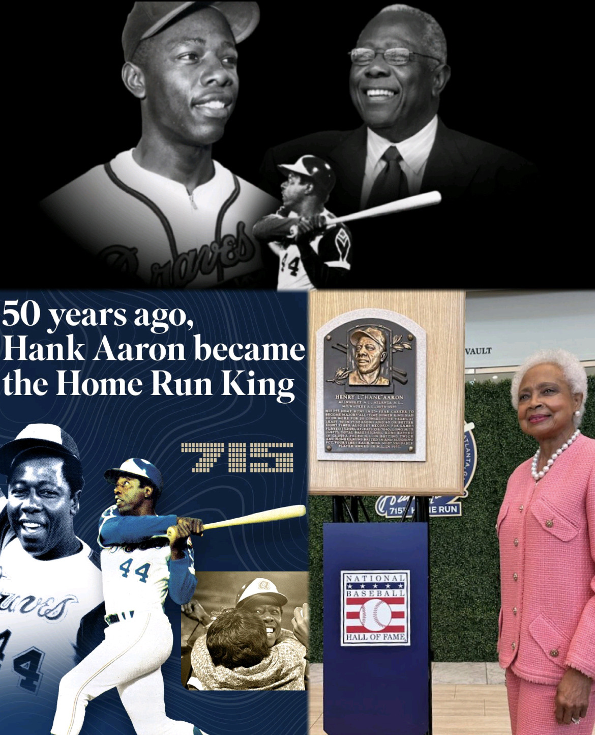 Hank Aaron Hits 715th Home Run Breaking Babe Ruth Record