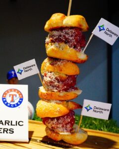 Texas Rangers Meatball Garlic Knot Sliders