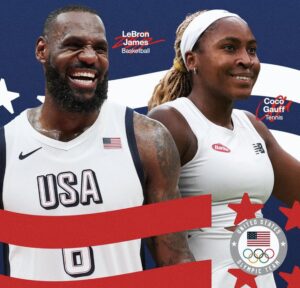 Lebron James and Coco Gauff to Share Honor at 2024 Olympics Opening Ceremony