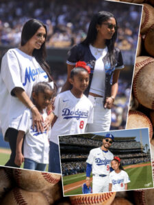 Kobe Bryant Daughter Bianka Honors Him With Dodgers First Pitch for Kobe Jersey Day