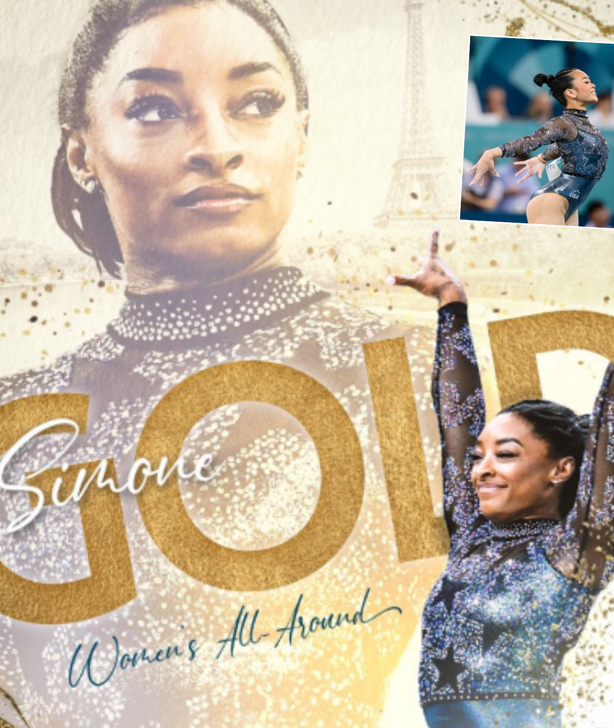 Simone Biles Wins Gold and Suni Lee Wins Bronze in 2024 Olympic Gymnastics All-Around