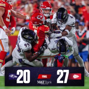 Ravens Battle With Chiefs To Kick Off Season