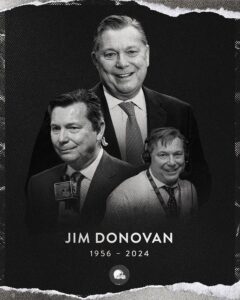 Jim Donovan the Voice of the Browns has passed away at 68