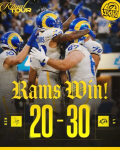 Vikings Felled By Rams As Puka And Cooper Returned to Action