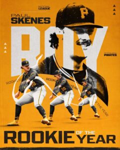 Pittsburgh Pirates Paul Skenes Named National League Rookie of the Year