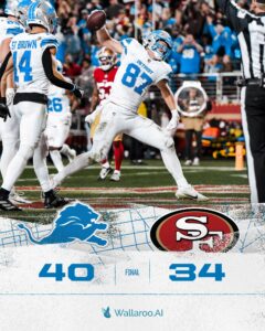 Lions Outscored The 49ers In Comeback Win Monday Night