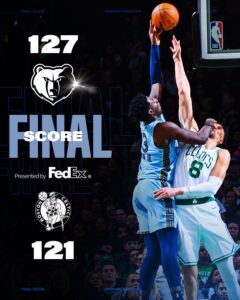 Memphis Grizzlies Defeat Boston Celtics For First Time Since 2021