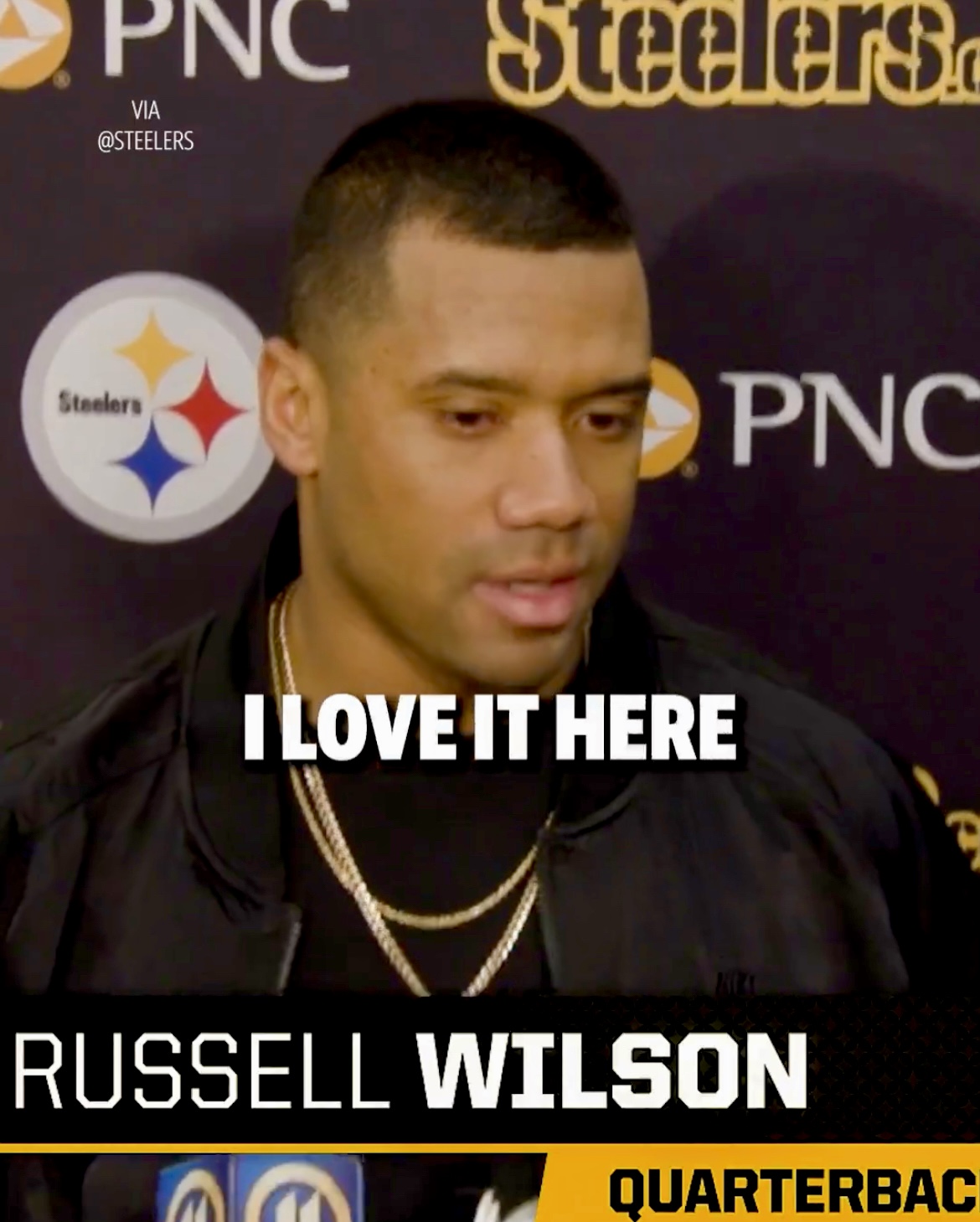 Steelers Quarterback Russell Wilson Wants to Return in Black and Gold Next Season