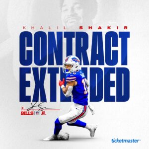 Buffalo Bills Have Extended Wide Receiver Khalil Shakir