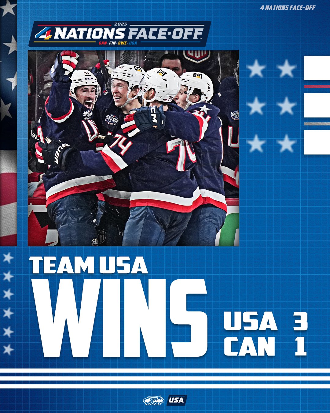 USA Defeats Canada in 4 Nations Face-Off