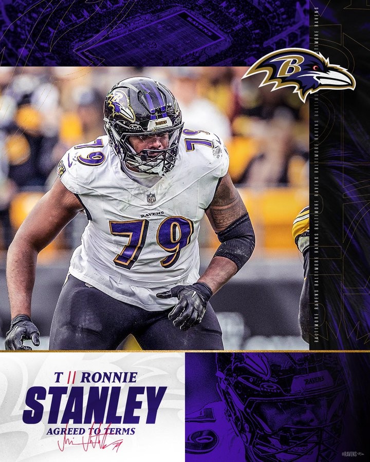 Baltimore Ravens Get Their Big Tackle Ronnie Stanley Re-Signed
