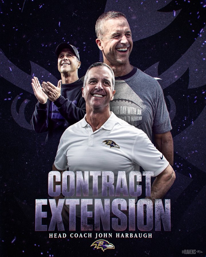 Baltimore Ravens Giving Extension To Head Coach John Harbaugh