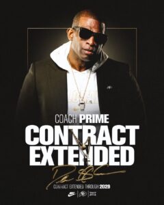 Colorado Buffaloes Announce Deion Sanders 5-Year $54 Million Contract Extension