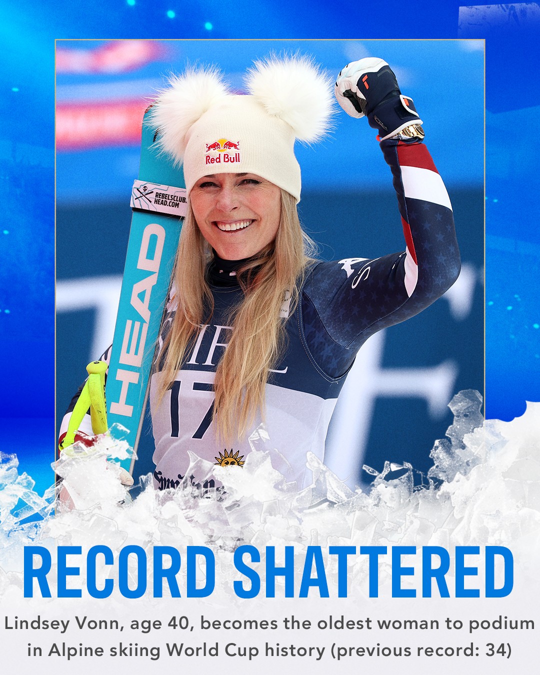 Lindsey Vonn Shut Down The Doubters Winning Silver Medal