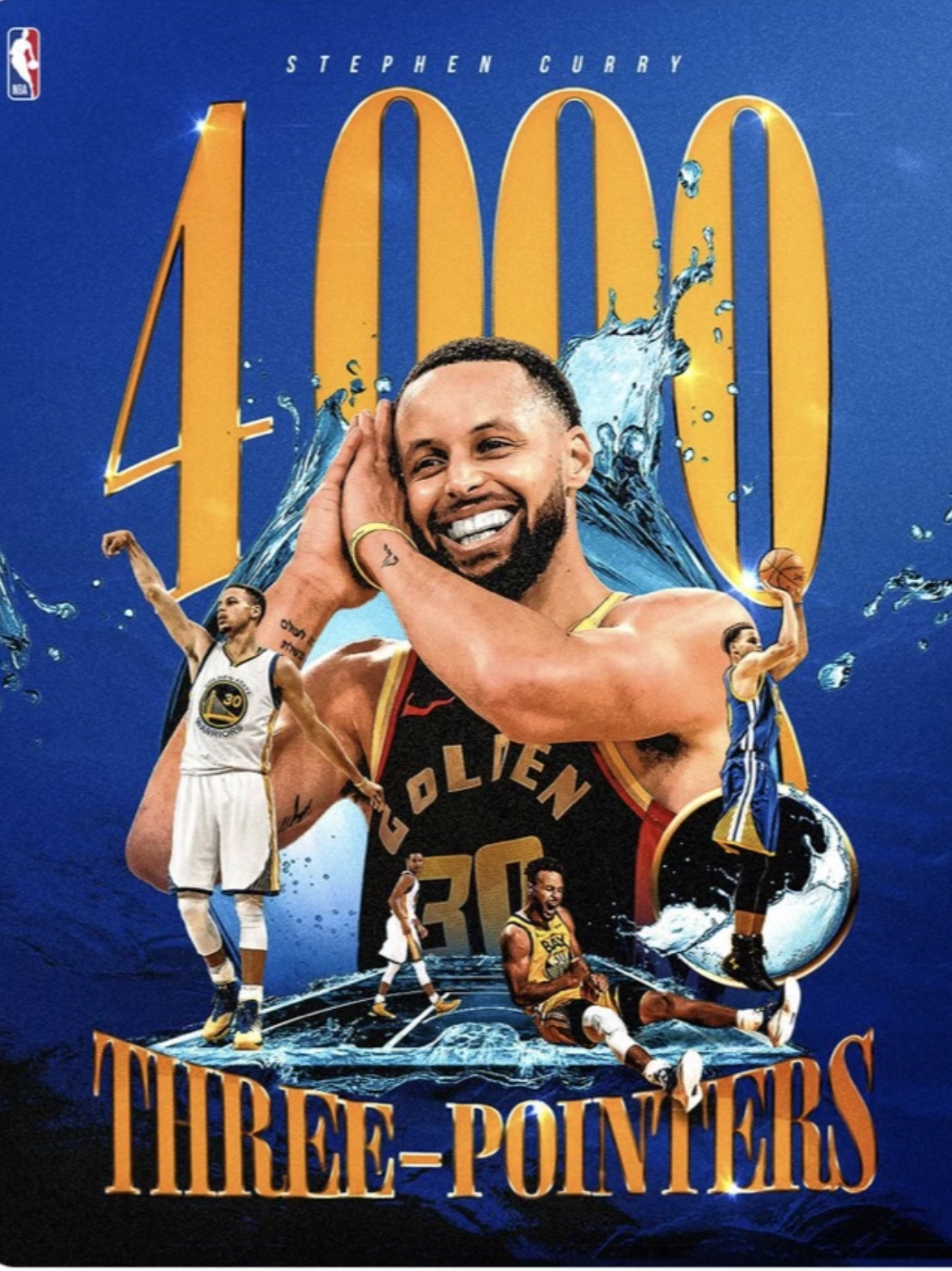 Warriors Steph Curry Reaches 4,000 3-Pointers