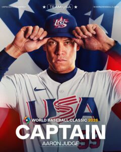 Aaron Judge Will Captain Team USA In World Baseball Classic 2026
