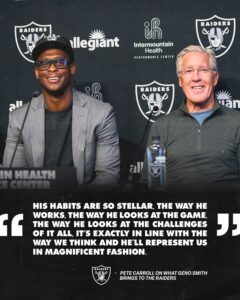 Pete Carroll And Tom Brady Welcome Geno Smith With Open Arms