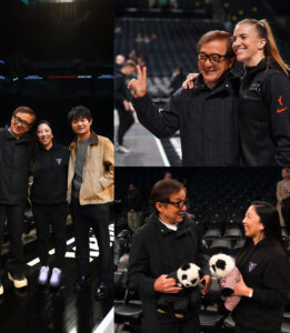 Jackie Chan and Karate Kid Ben Wong Spotted at Valkyries Vs Liberty WNBA Game