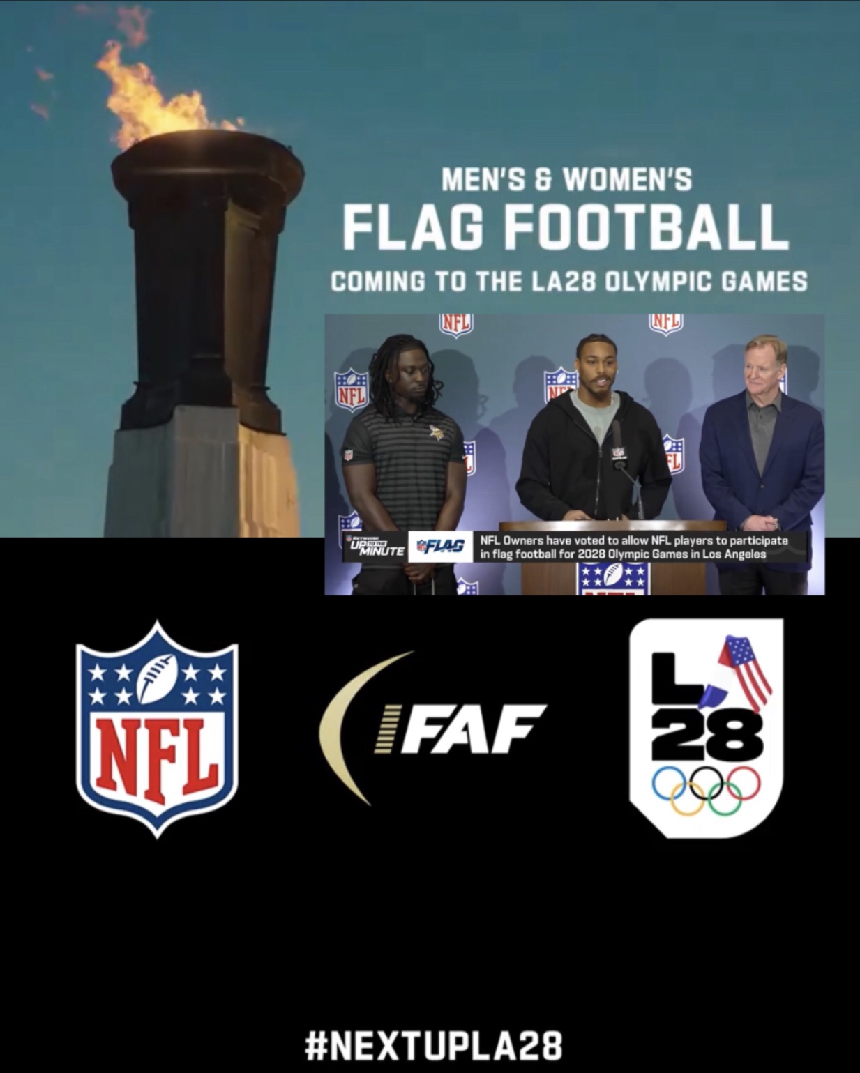 NFL Owners Approve Resolution for Players to Participate in Flag Football in 2028 Summer Olympics