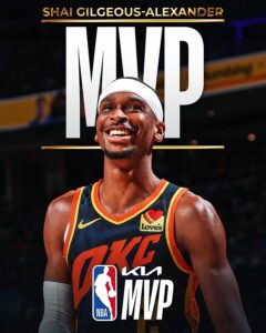 OKC Thunder Point Guard Shai Gilgeous-Alexander Wins 2025 NBA MVP