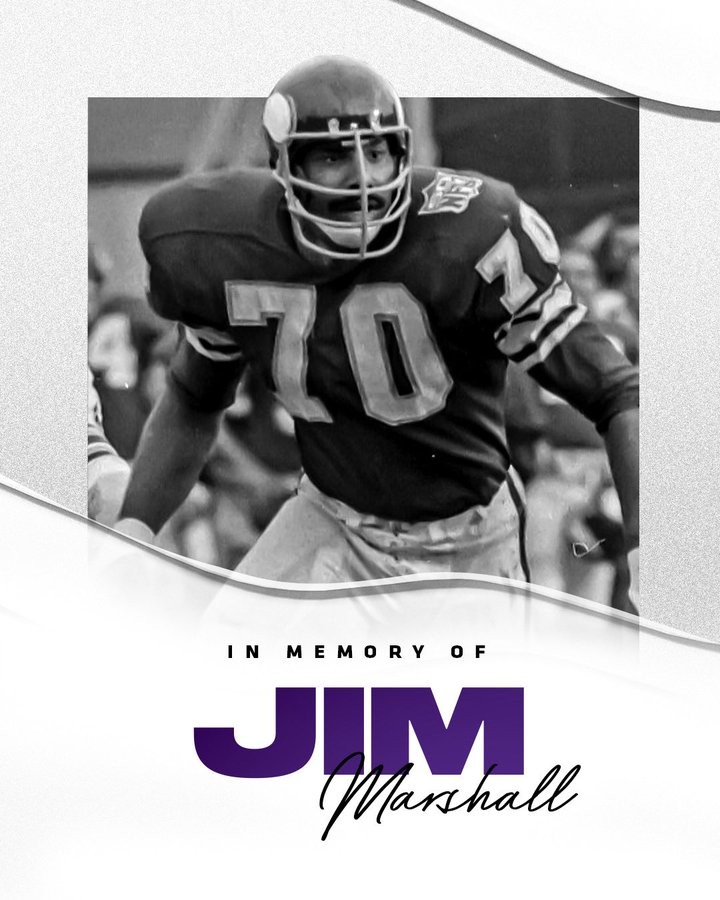Legendary Minnesota Vikings 'Purple People Eater' Jim Marshall Passed Away
