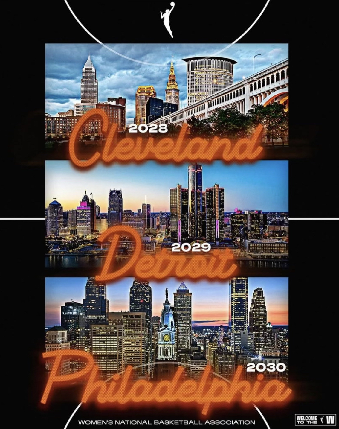 WNBA Announces Three New Expansion Teams—Cleveland, Detroit and Philadelphia