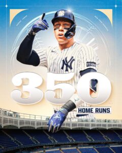 Aaron Judge Became The Fastest To Reach 350 Home Runs By A Wide Margin