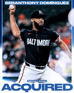 Between Doubleheader Blue Jays Traded For Seranthony Domínguez From Orioles