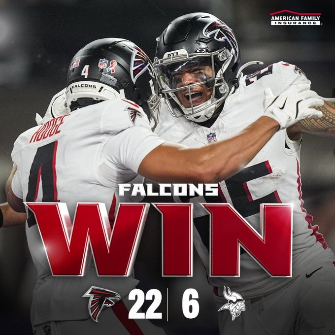 Atlanta Falcons Imposed Their Will On Minnesota Vikings On Sunday Night Football