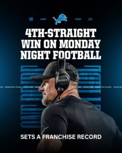 Detroit Lions Outlasted The Ravens In Baltimore On Monday Night Football