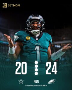 Philadelphia Eagles Scored First Victory of the 2025 NFL Season Over The Dallas Cowboys