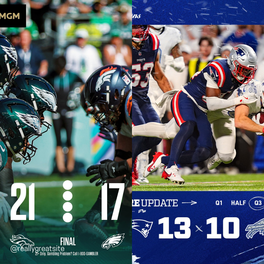 Eagles And Bills Last Of The Undefeated Teams Fell To Their Opponents In Week 5