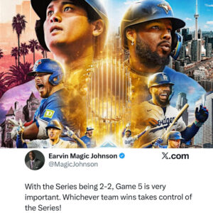 Magic Johnson Says Game 5 Winner Controls World Series-Statistically Why He’s Right