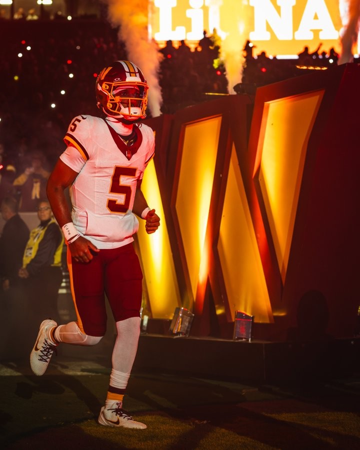 After Suffering Dislocated Elbow Commanders Quarterback Jayden Daniels Gets Some Good News