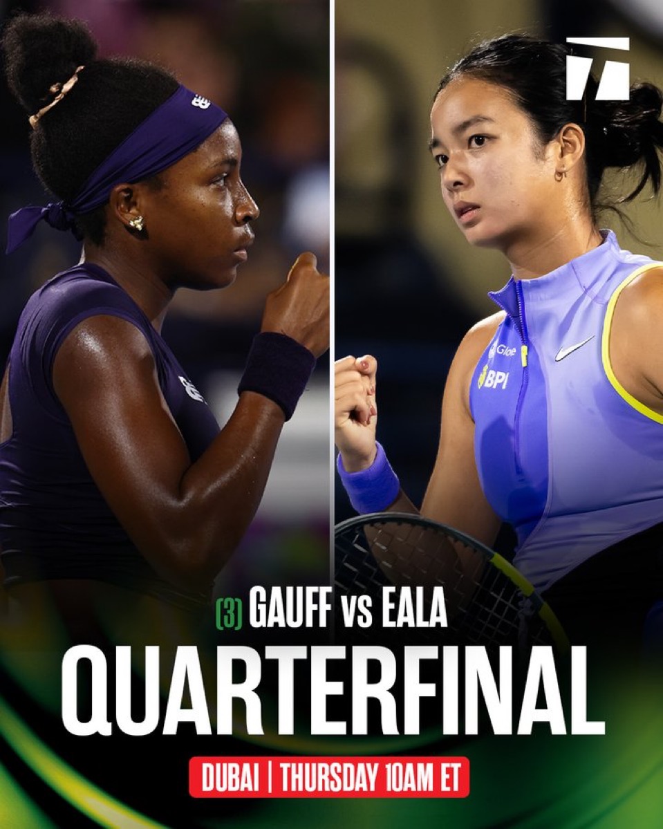 Coco Gauff and Alex Eala Will Meet For First Time in Dubai WTA 1000 Quarterfinals