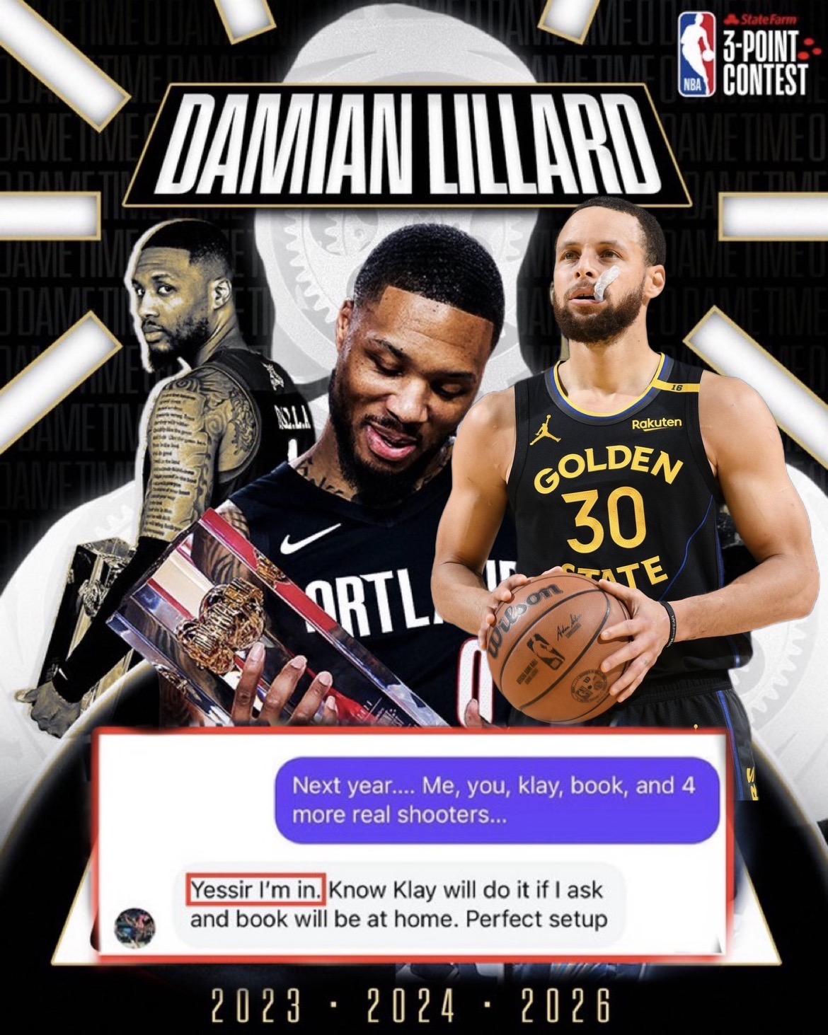 Damian Lillard Recruits Steph Curry and Other Shooters for 2027 NBA All-Stars 3-Point Contest