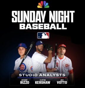 Retired MLB Stars Clayton Kershaw and Anthony Rizzo Plus Joey Votto Join NBC Sports Major League Baseball Coverage