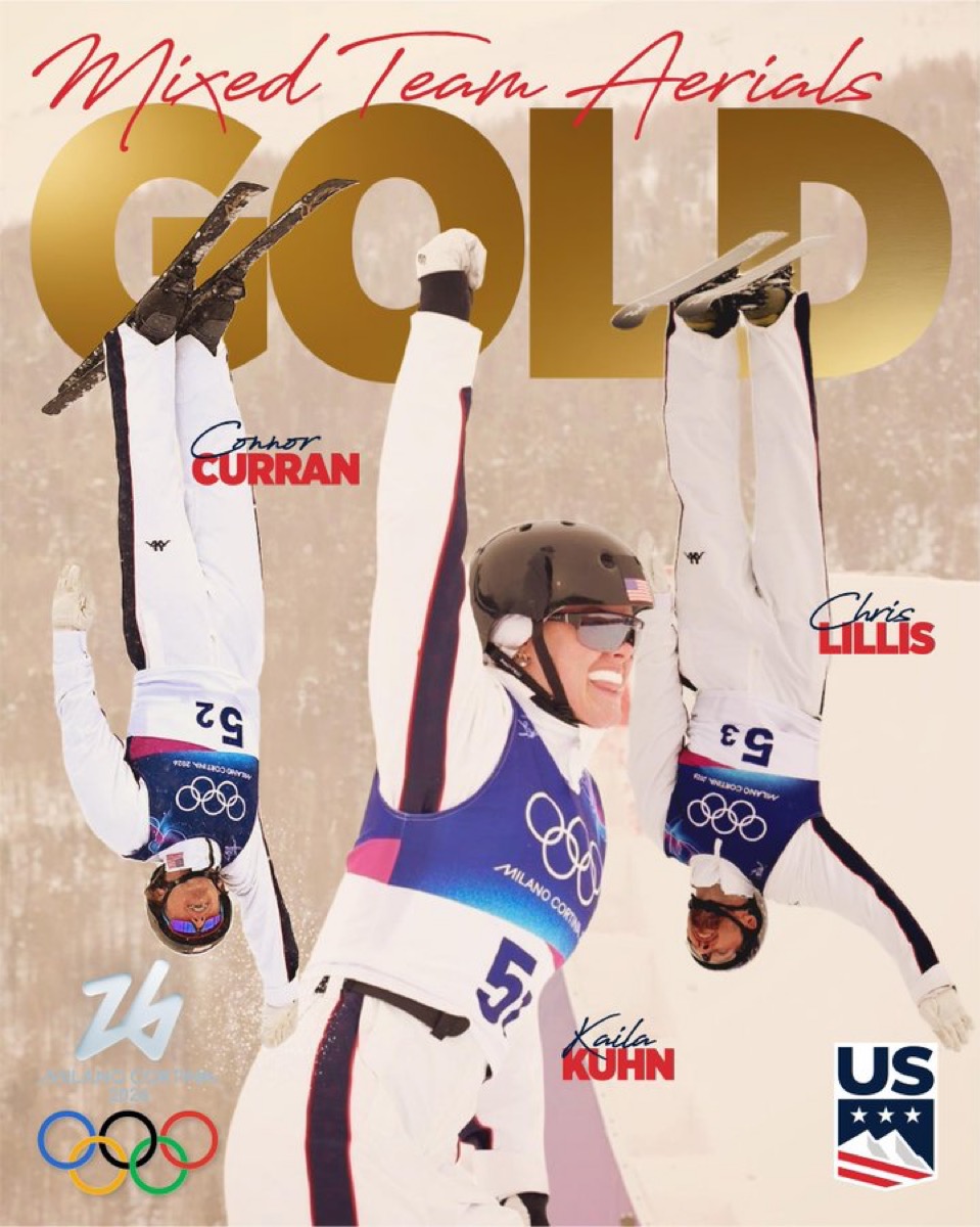 Team USA Wins Gold in Mixed Team Aerials Breaking Winter Games 10 Gold Medal Record