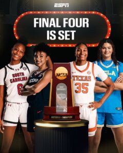 All 1-Seeds Make Final Four With Rematch Between UConn and South Carolina