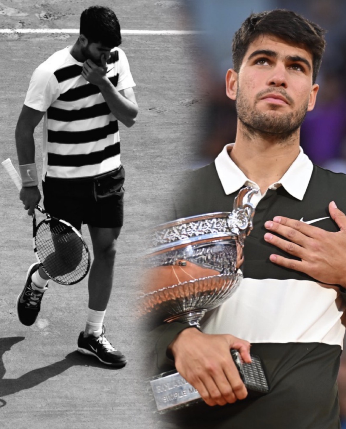 Carlos Alcaraz Defending Champion in Rome and Roland Garros—Pulls Out Due to Wrist Injury