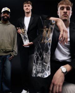 Cooper Flagg Officially Receives Wilt Chamberlain Trophy For Being Named NBA Rookie of the Year