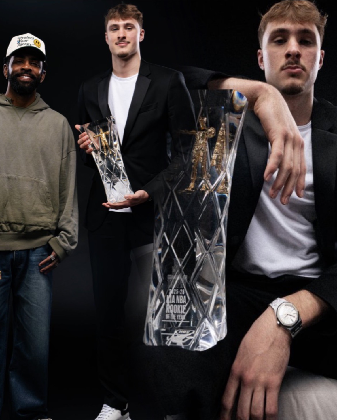 Cooper Flagg Officially Receives Wilt Chamberlain Trophy For Being Named NBA Rookie of the Year