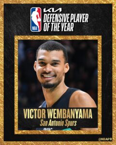 San Antonio Spurs' Victor Wembanyama Named NBA 2025-2026 Defensive Player of the Year