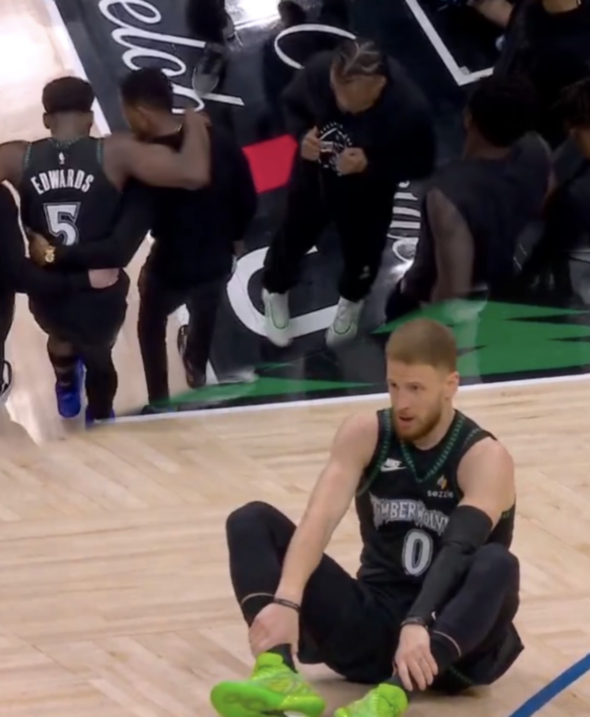 Timberwolves Lose Anthony Edwards and Donte DiVincenzo in First Half of Game 4