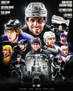 Two-time Stanley Cup Champion Anže Kopitar Officially Retired from NHL