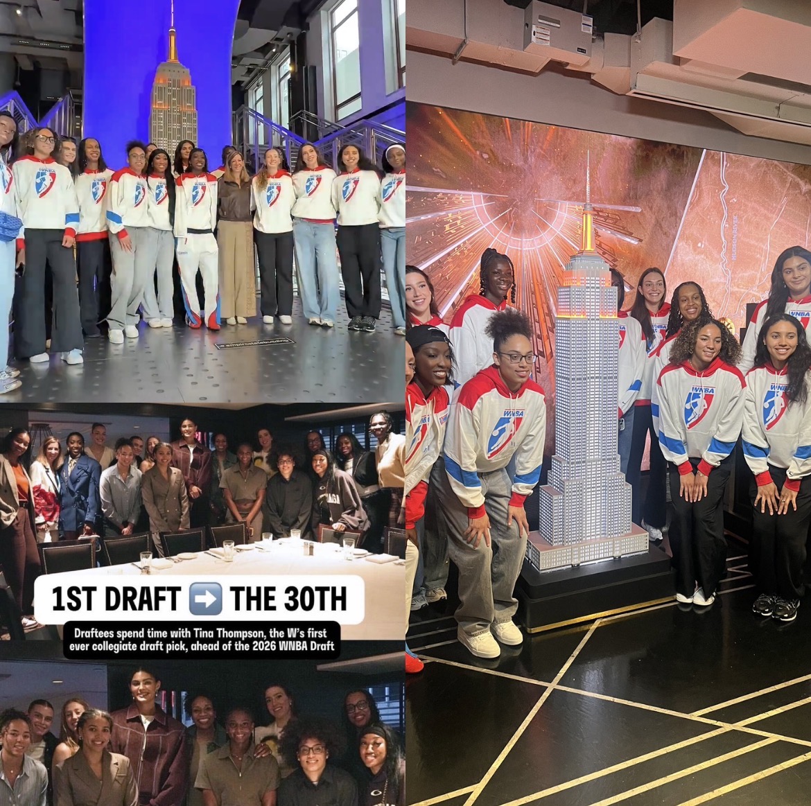 WNBA 2026 Draft Class Lights Up Empire State Building Amid 30th Anniversary Celebration